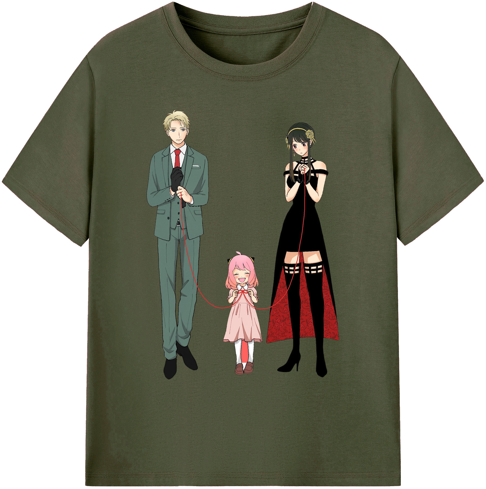 （画像用） SPY×FAMILY间谍家家酒 綿100％ メンズ半袖Tシャツ｜肌触りやわらか＆通気性